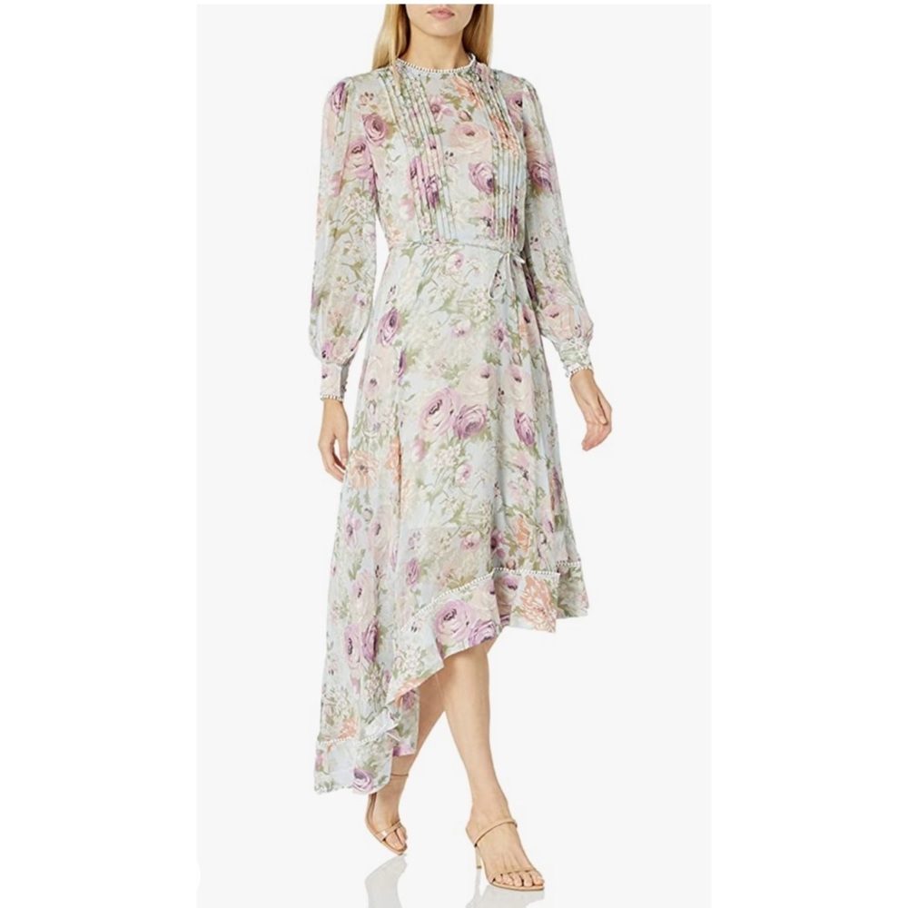 Elliatt Karishma Long Sleeve Asymmetrical  Dress